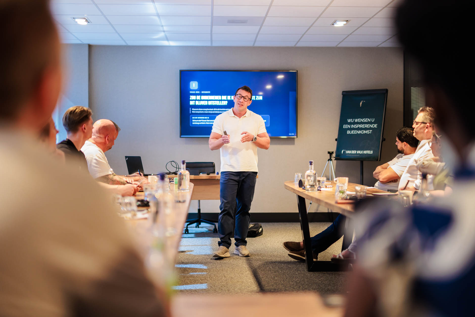 Ondernemers tijdens de live workshop Van weten naar doen